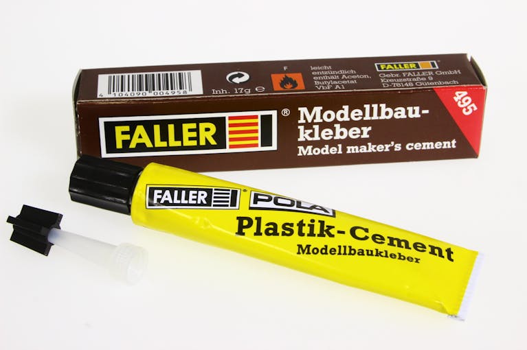 Faller 170495 Colla per plastica con applicatore, 17 g