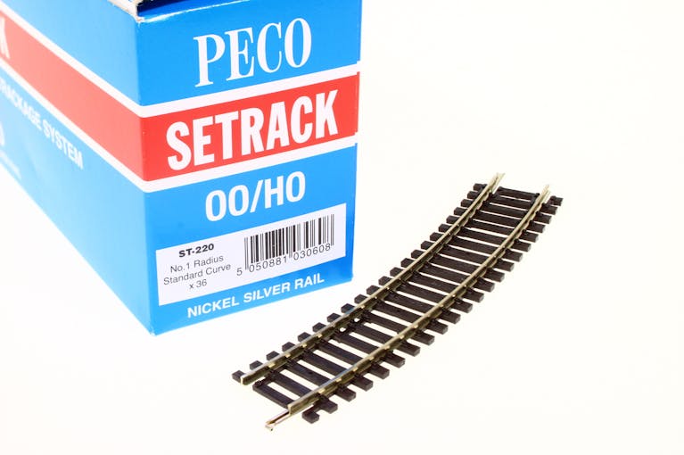 Peco ST-220 Curva R1 371 mm 22.5° cod. 100 Setrack H0