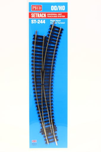 Peco ST-244 Scambio curvo destro R2-R3 cod. 100 Setrack H0