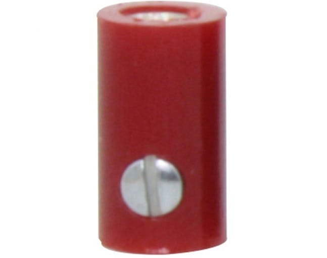 DONAU Elektronik 720 Presa femmina da 2,6 mm, colore rosso, 25 pz.