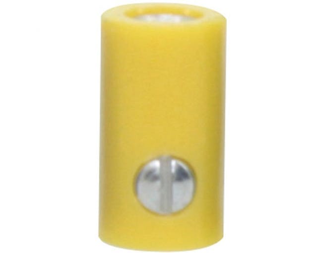 DONAU Elektronik 723 Presa femmina da 2,6 mm, colore giallo, 25 pz.