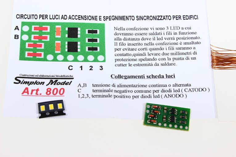 Simplon Model 800K Circuito elettronico per effetti luminosi di edifici