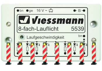 Viessmann 5040 Segnali stradali con illuminazione lampeggiante, 8 pz.