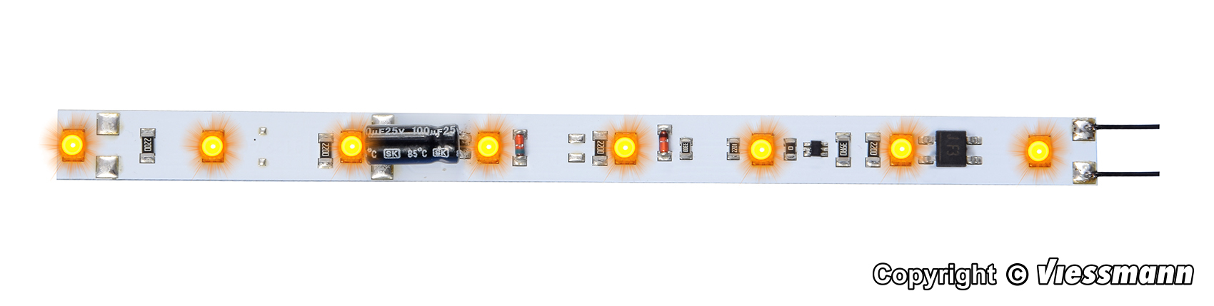 Viessmann 5092 Kit Illuminazione A LED Per Vagoni Scala N - Luce Bianca Calda, Antitremolio - 3