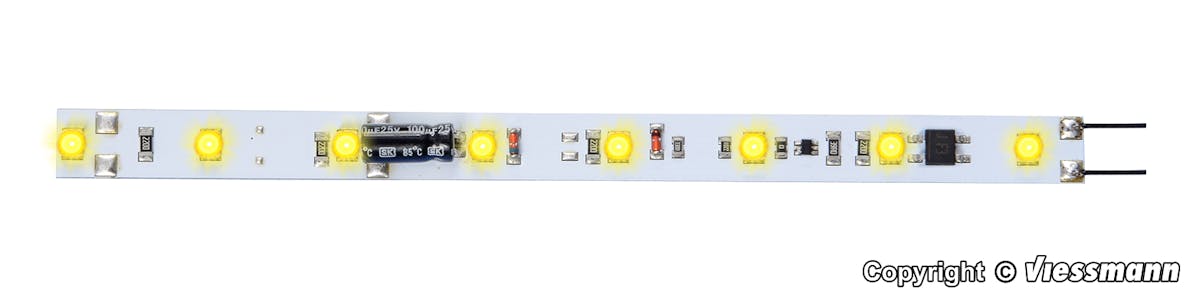 Viessmann 5092 Scala H0 Illuminazione interna del vagone a LED con LED a luce bianca calda per H0, TT e N