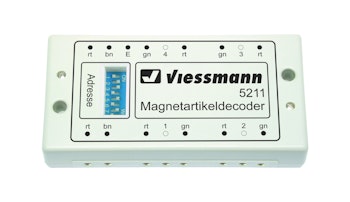 Viessmann 5211 Decoder per 4 scambi o 8 articoli elettromagnetici DCC e Motorola