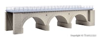 Kibri 39721 Ponte ad archi in pietra con tre luci, per linea a binario singolo