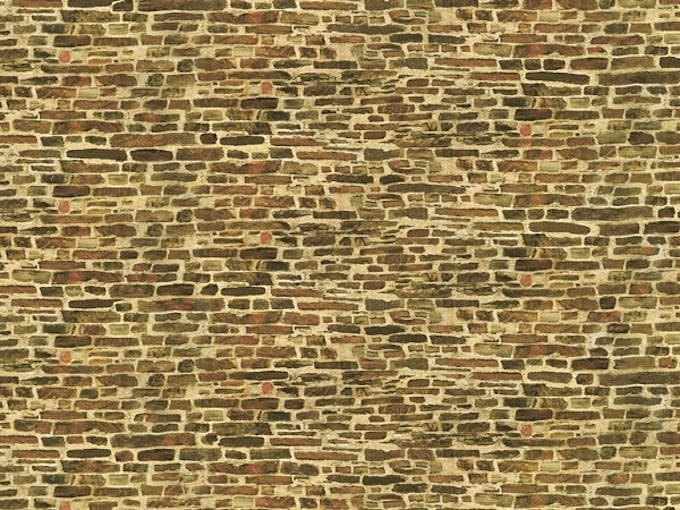 Auhagen 50116 Muro in pietra calcare, Scala N