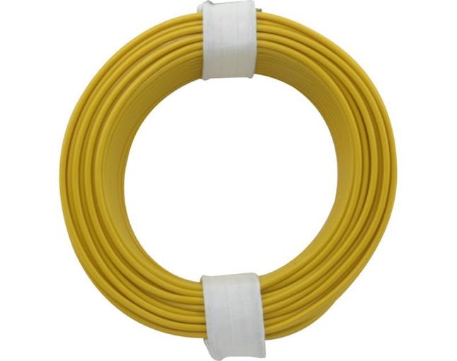 DONAU Elektronik 105-3 Cavo elettrico 0,5 mm isolato giallo 10 metri