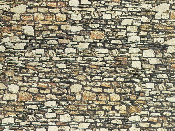 Noch 57520 Muro di pietra in cartoncino, dimensioni: 320 x 150 mm