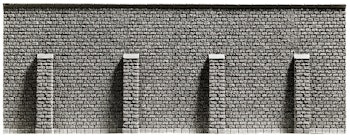Noch 58057 Muro in pietra con rinforzi 66,8 x 12,5 cm