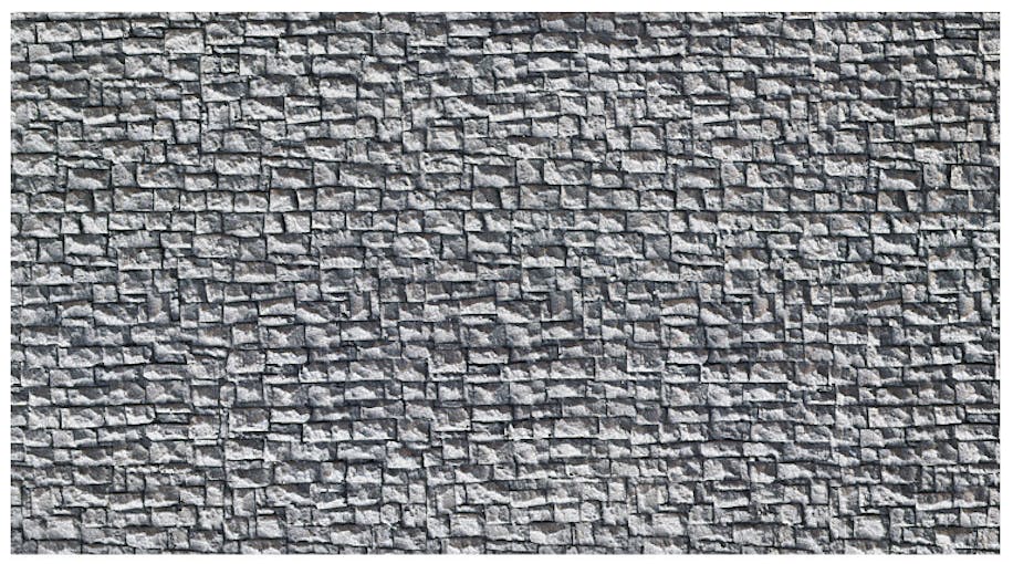 Noch 58250 Muro in pietra, 23,5 x 12,5 cm