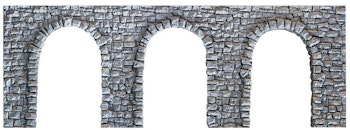 Noch 58260 Muro in pietra con archi di alleggerimento, 27 x 10 cm