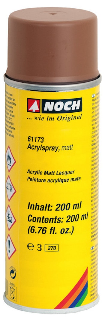 Noch 61173 Spray acrilico, opaco, colore marrone, 200 ml