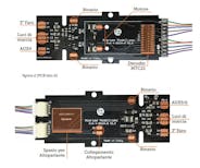 Almrose 4-30104PP Main board per ROCO E636 con Power Pack (UPS) e connettore decoder MTC21, con Power Pack