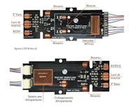 Almrose 4-30104PP Main board per ROCO E636 con Power Pack (UPS) e connettore decoder MTC21, con Power Pack