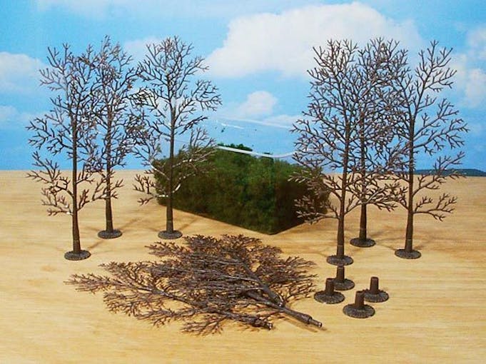 Kit HEKI 1631 - 15 Arbres Et Buissons Pour Maquettes HO/N - Vert Clair, Naturel