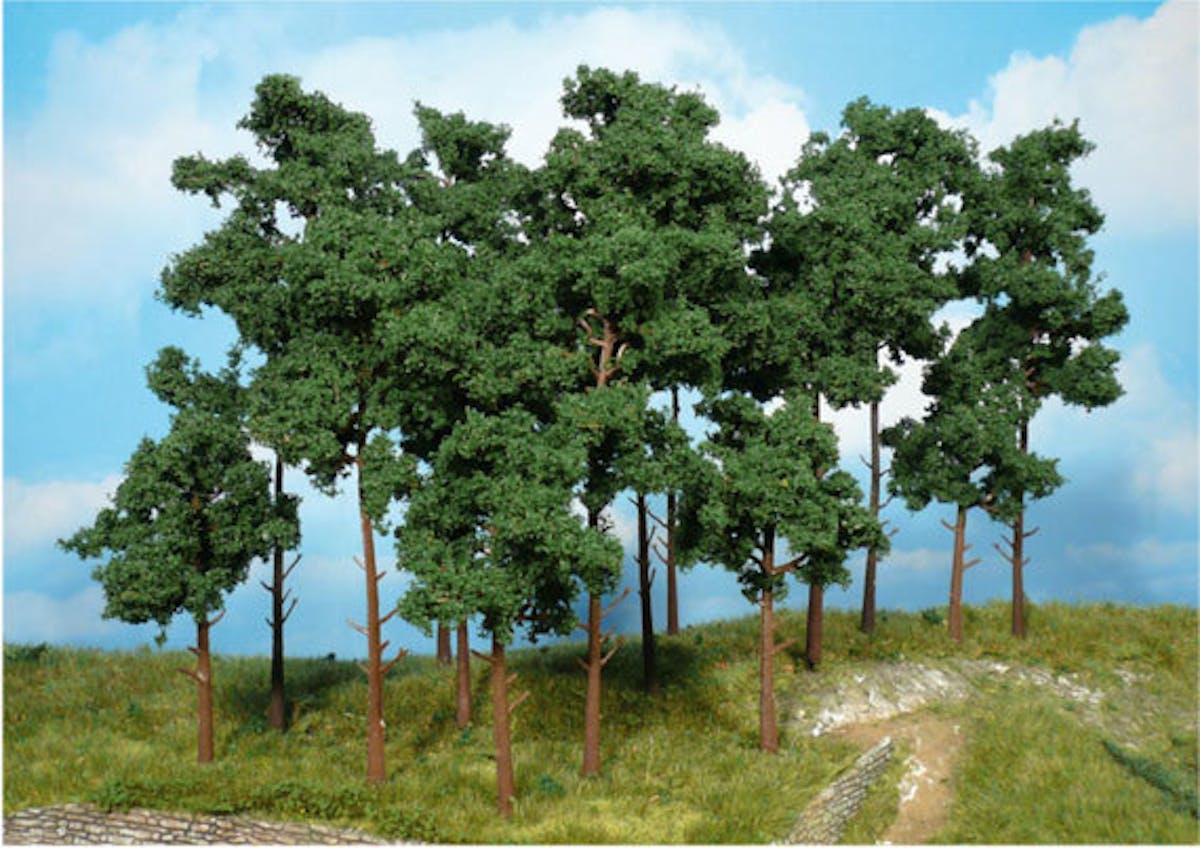 Heki Alberi Di Pino Silvestre Modellismo - 5 Pezzi, Altezza 20 Cm, Floccati E Realistici - Prodotto In Germania - 3