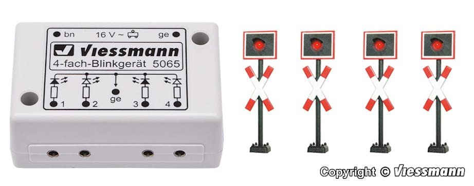 Viessmann 5835 Modulo elettronico lampeggiante per passaggio a livello con paline luminose