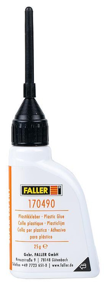 Faller 170490DAIT Colla per plastica SuperExpert con applicatore, 25 ml