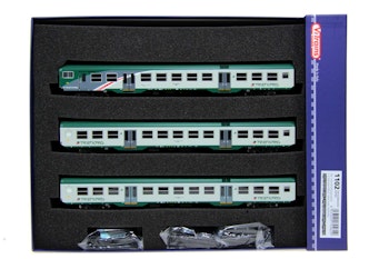 Vitrains 1102 MDVC livrea TRENORD set 3 carrozze con semipilota passante e illuminazione interna ep.V