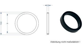 Fleischmann 00544007 Anelli di aderenza per ruote confezione da 10 anelli