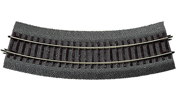 Roco 42522 Binario curvo R2 r = 358 mm 30° con massicciata e