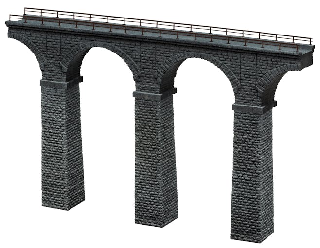 Roco 15011 Elemento centrale componibile per viadotto ferroviario in pietre 'Ravenna'