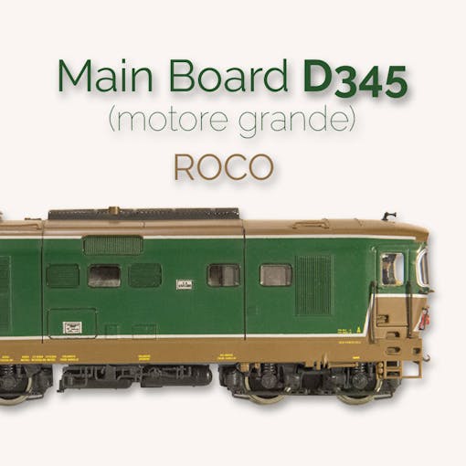 Almrose 4-30112 Main board per Roco D345 (motore grande) connettore decoder PLUX16