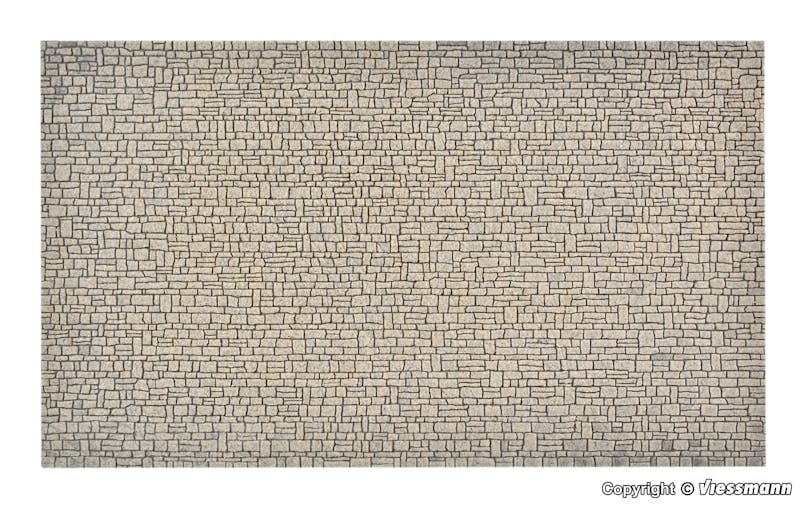 Vollmer 48221 Muro in pietre squadrate 28 x 16,3 cm