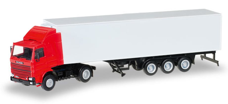 Herpa 012850 Mini kit  camion Scania 142 con semirimorchio frigo