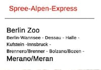 Acme 55162 DR set quattro carrozze, Exp 1282/1283 Spree-Alpen Express servizio internazionale Berlino-Bolzano-Merano, ep.V