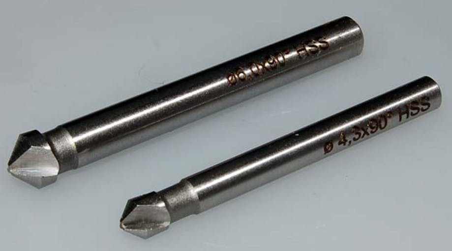 Tecnomodel F22543 Svasatore HSS DIN 335, 4,3 mm gambo 5 mm