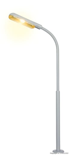 Viessmann 6091 Lampione stradale moderno con Led a luce gialla, 100 mm