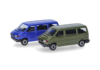 Herpa 012805-002 MiniKit:set due furgoni Volkswagen (VW) T4, verde/azzurro