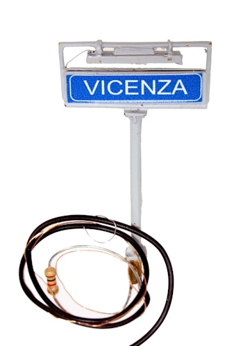 Tecnomodel 55200 Cartello di stazione ''Vicenza'' illuminato