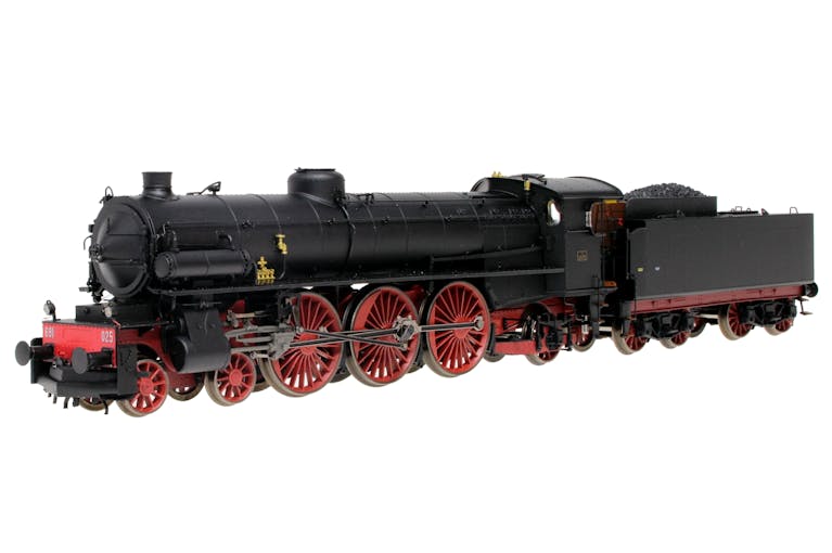 Os.kar 1694 FS Gr. 691.025 locomotiva a vapore ep. III con fanali elettrici e vomere