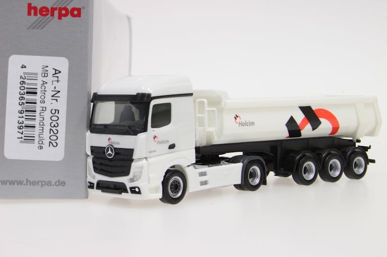 NME 503202 MB Actros  - Trattore stradale con cassone ribaltabile Holcim