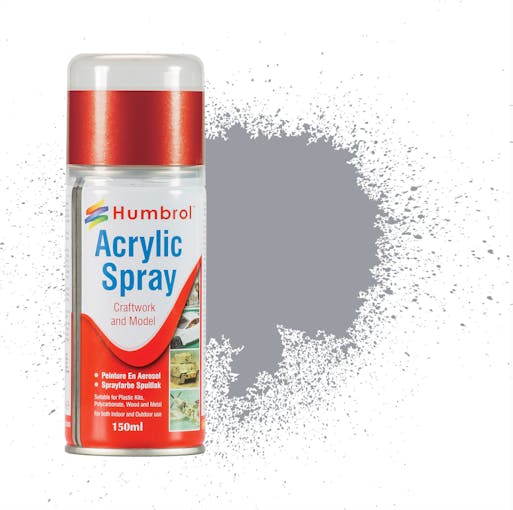 Humbrol AD6064 Spray grigio chiaro opaco acrilico - spray 150 ml.