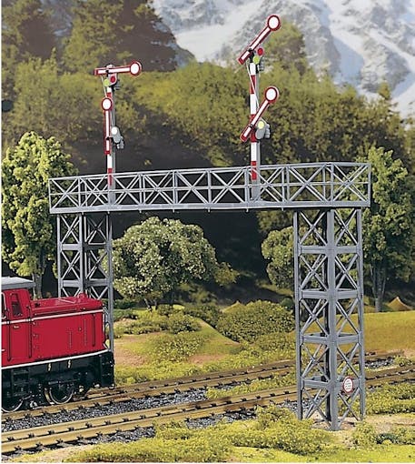 Piko 62033 Segnali ferroviari a portale ''Rosenbach'' in kit di montaggio Scala G 1:22,5