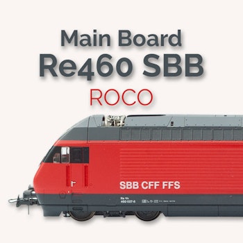 Almrose 4-30116PP Main board per Roco Re 460 SBB con Power Pack (UPS) e connettore decoder PLUX22 e Power Pack