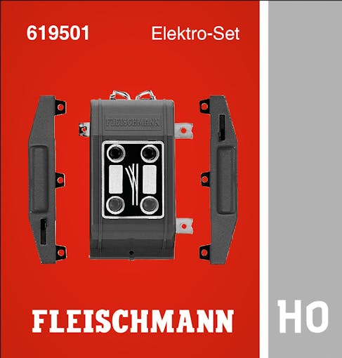 Fleischmann 619501 Set due motori per binari Profi-Track e pulsantiera di comando
