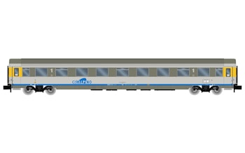 Arnold HN4266 Cisalpino, carrozza passeggeri di 1 cl., livrea argento e grigio, ep. V Scala N