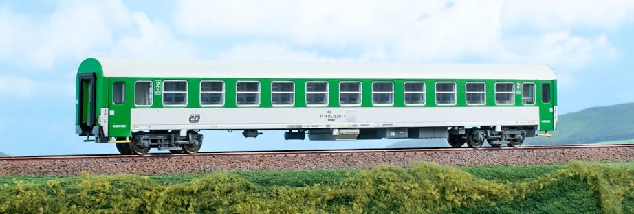 Acme 52926 ČD Carrozza tipo Z di seconda classe in livrea verde grigio chiaro, ep.V