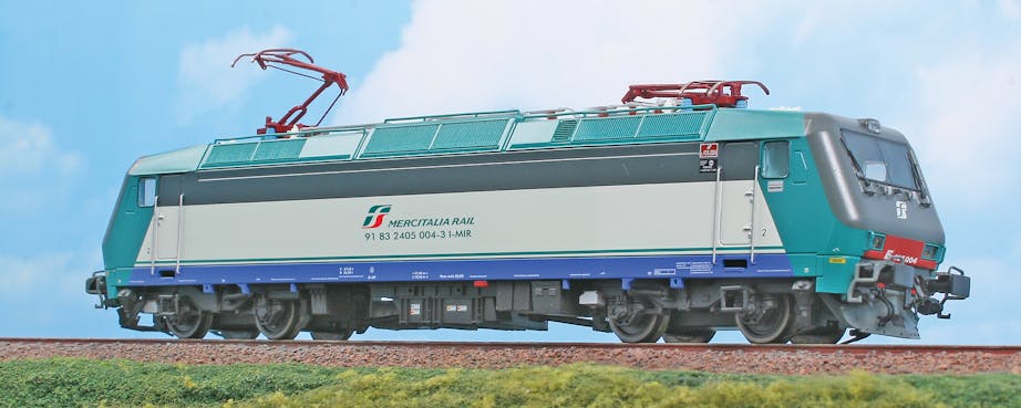 Acme 60175 FS E.405 030 locomotiva elettrica nella livrea attuale con logo ''Mercitalia Rail'', ep.VI