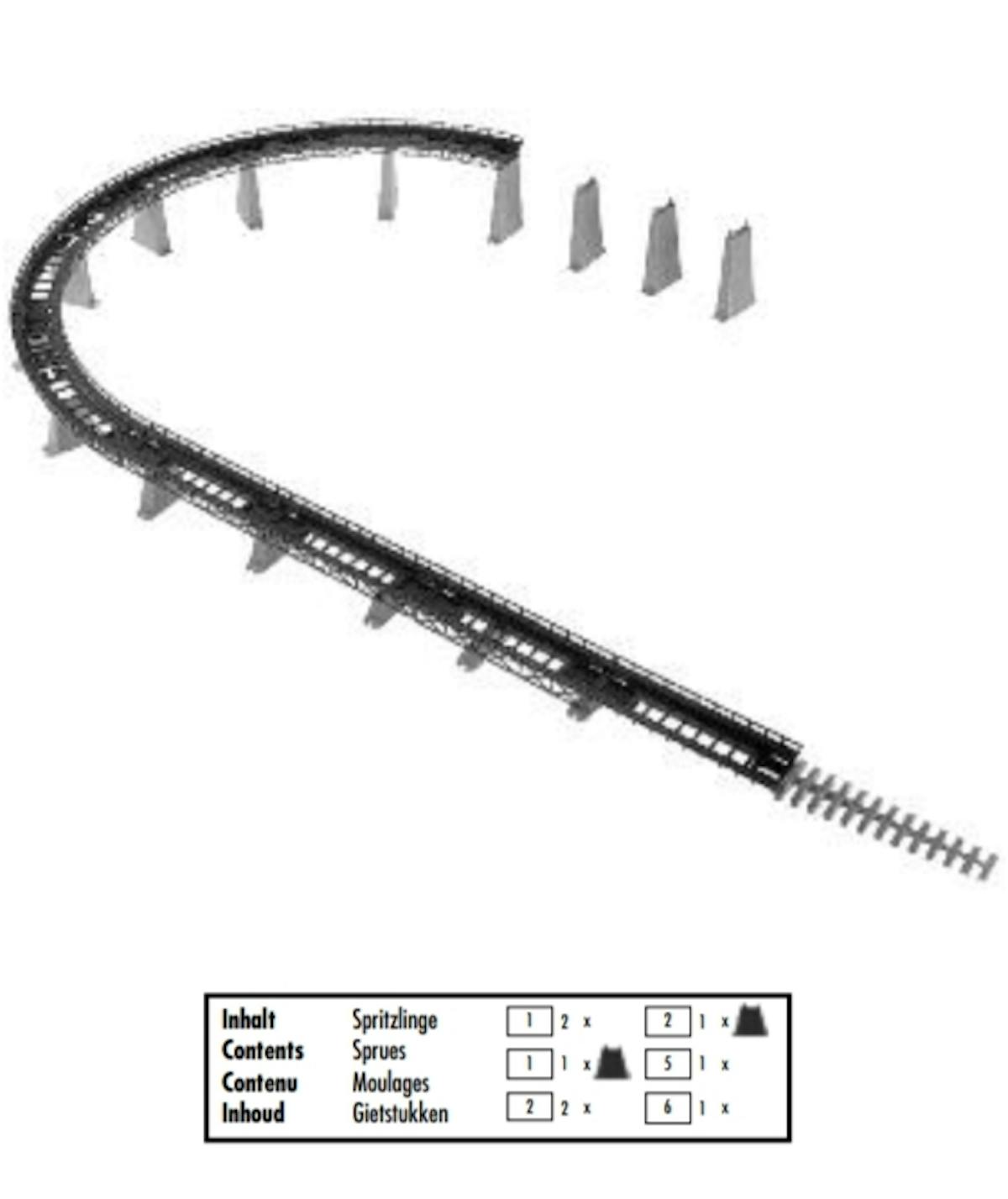 FALLER 222539 Kit de rampe d'accès N - Lokschuppen Berlinski