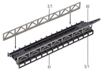 Faller 282901 Ponte ferroviario in ferro, 4 pz. Scala Z