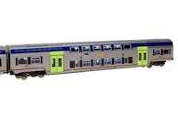 Vitrains 1107L Set tre carrozze FS 'Vivalto' livrea Trenitalia treni regionali e nuovo logo, e illuminazione interna