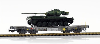 Piko 96683 SBB carro pianale tipo Slmmnps per trasporti pesanti con carico Panzer 57 Ep IV-V