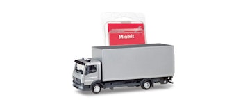 Herpa 013239 MiniKit: Mercedes-Benz Atego box truck with liftgate, silver